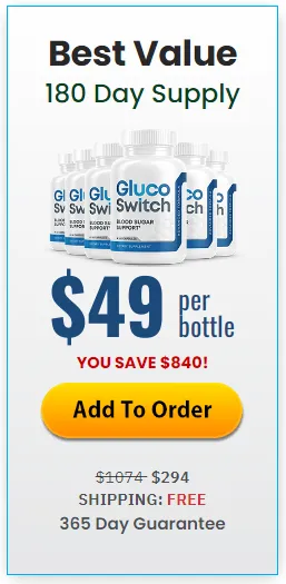GlucoSwitch - 6 Bottles